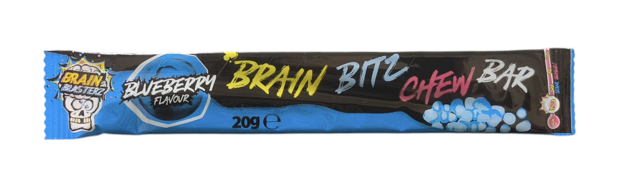 Жувальна цукерка Brain Bitz Brain Blasterz (чорниця) 20 г