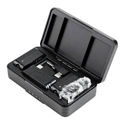 Бездротовий Петличний Мікрофон Ulanzi A100 Type-C Twin Колір Чорний