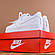 Чоловічі Кросівки Nike Air Force повністю білі, фото 6