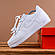 Чоловічі Кросівки Nike Air Force повністю білі, фото 5