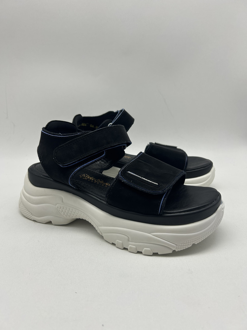 Жіночі босоніжки на білій спортивній платформі на липучках “Style Shoes”