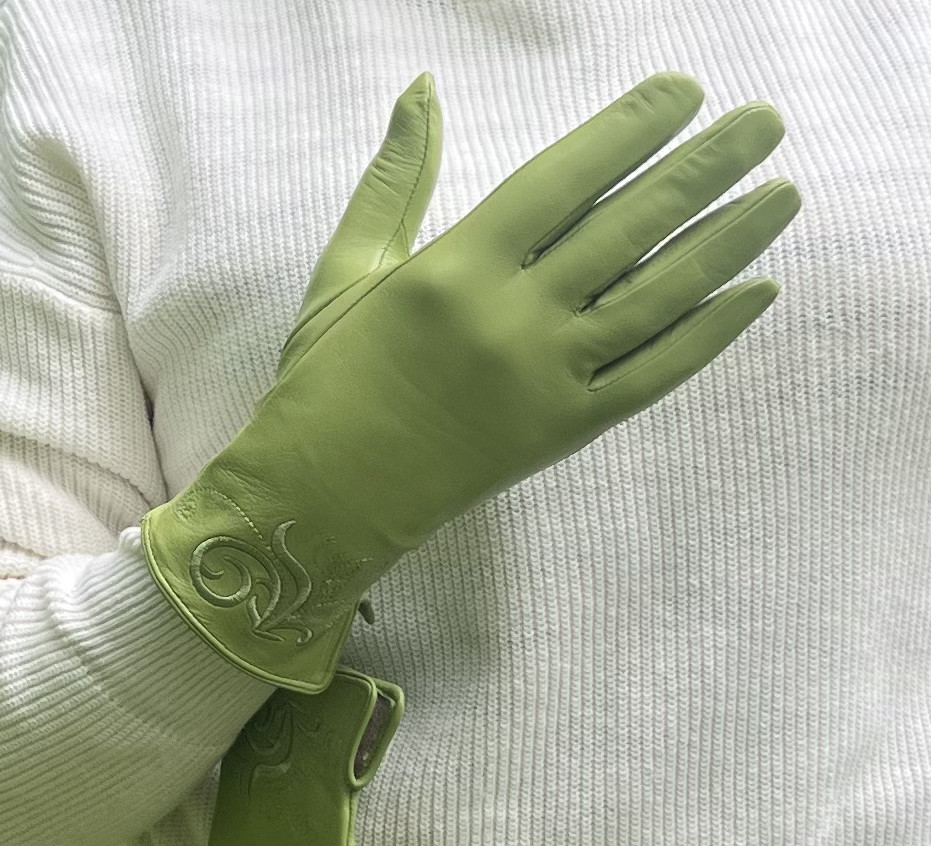 Теплі рукавички на вовняній підкладці, фото 1