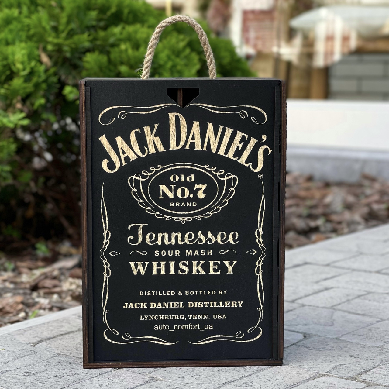 Подарунковий набір для віскі з декантером та склянками ручної роботи Jack Daniels