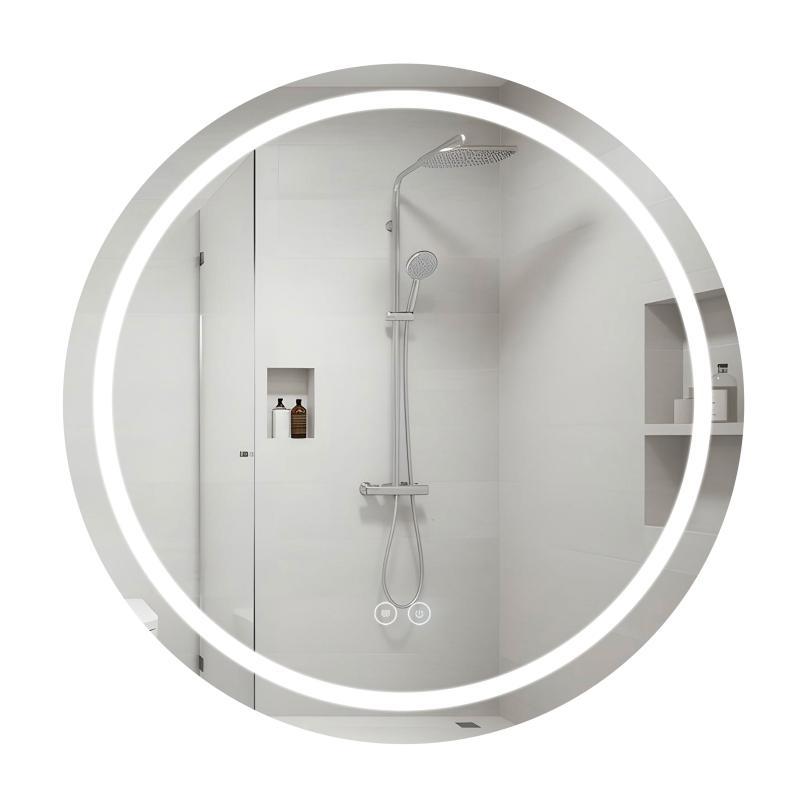 Дзеркало Qtap Mideya R800 з LED-підсвічуванням Touch, з антизапотіванням, димером, рег. яскравості, фото 1
