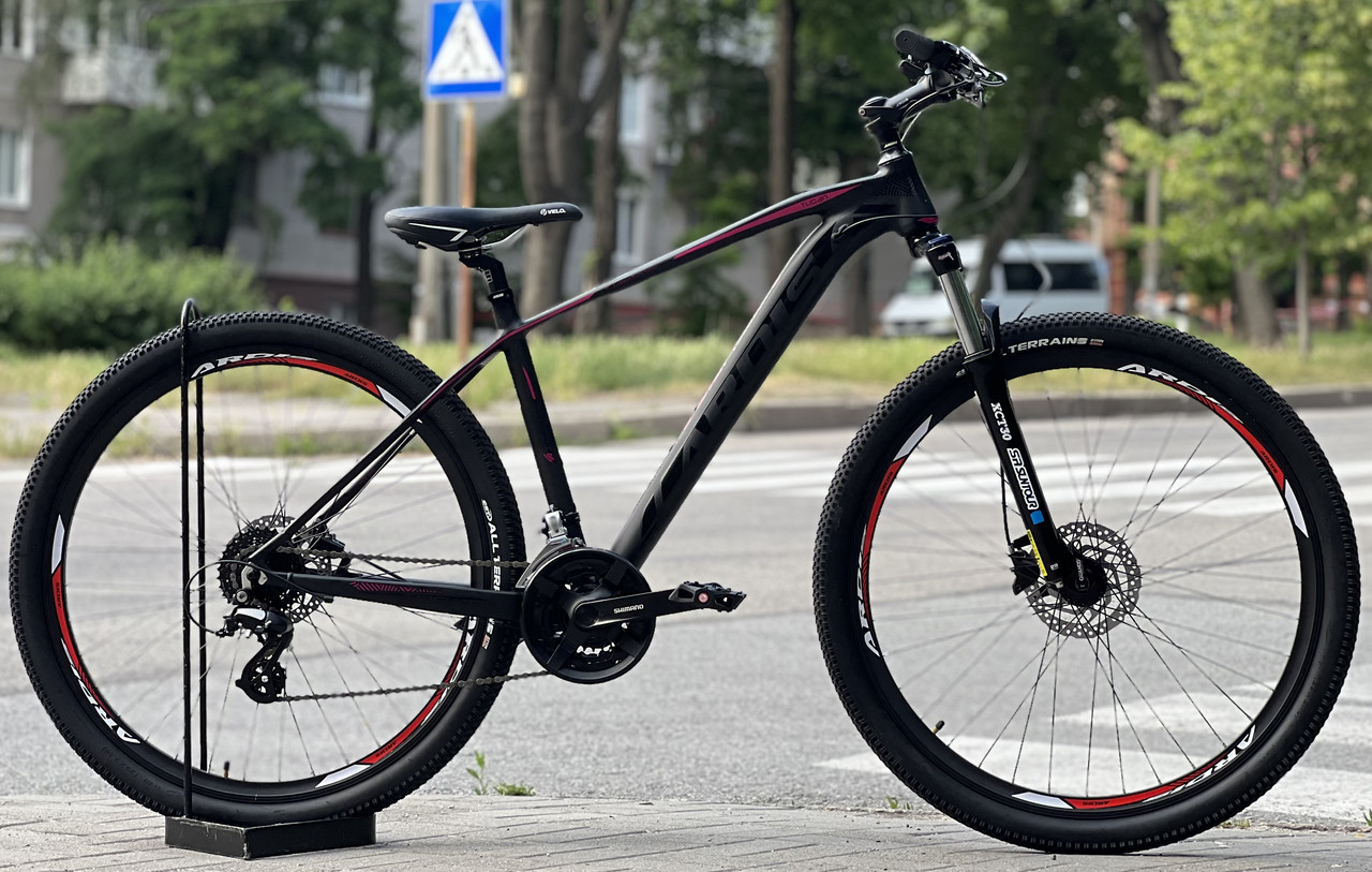 Велосипед гірський спортивний Ardis MTB AL Tucan 29" чорно-фіолетовий на зріст 167-178 см