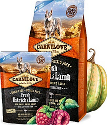 Carnilove Fresh Ostrich & Lamb for Small Breed Dogs для собак малих порід страус і ягня, 6кг