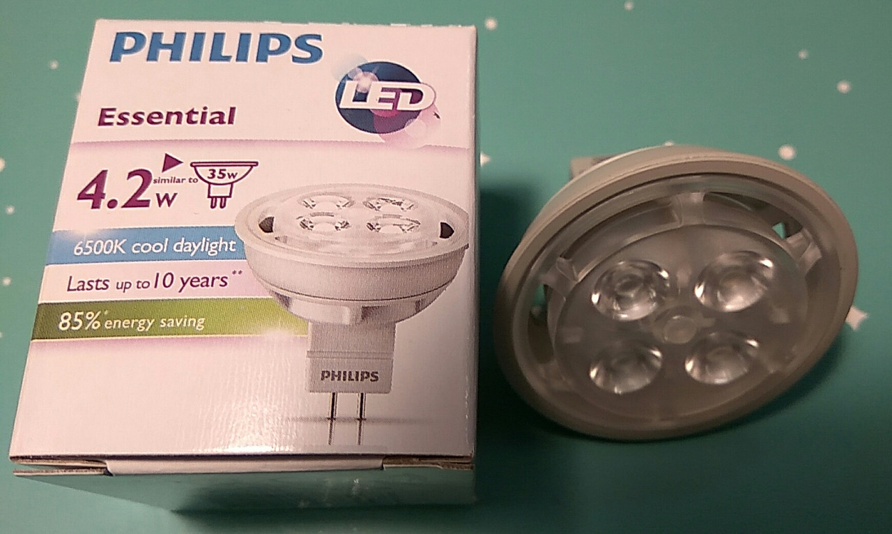 Лампа світлодіодна LED типу MR-16 Philips GU5,3 12V 4,2 W 6500К