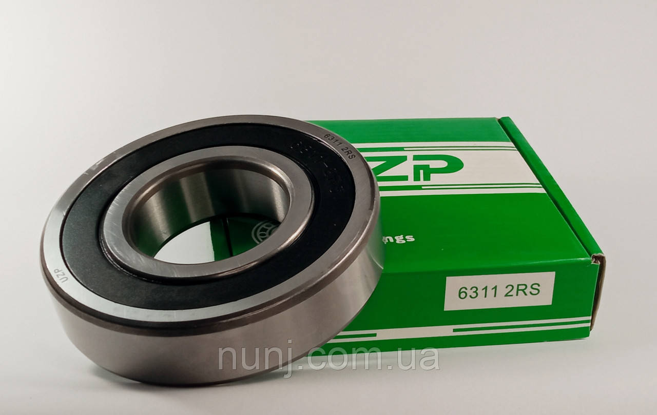Підшипник 6311-2RS UZP (180311) розміри: 55*120*29 кульковий радіальний закритий, фото 1
