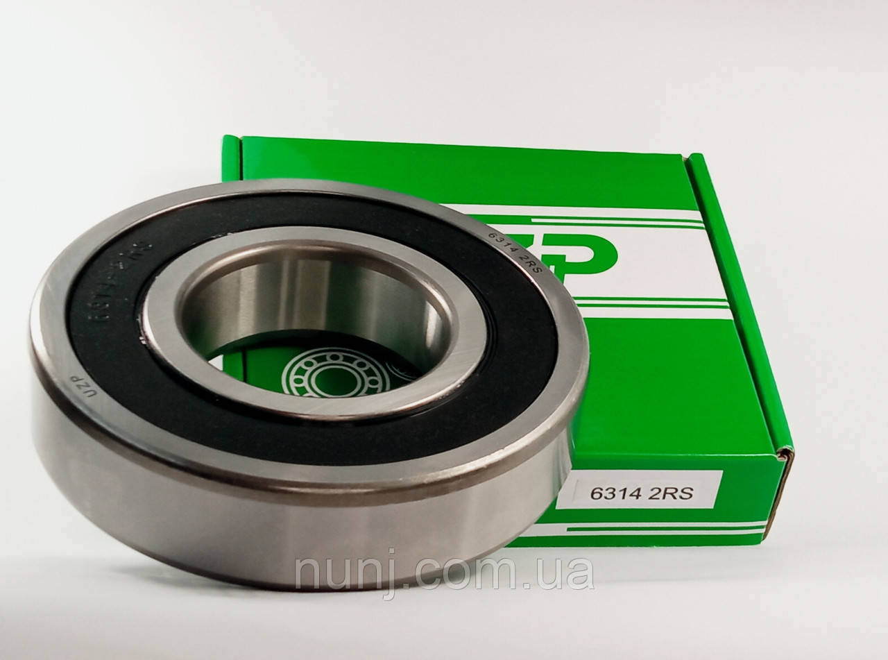 Підшипник 6314-2RS UZP (180314) розміри: 70*150*35 кульковий радіальний закритий, фото 1