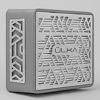 Витяжка для манікюру настільна Ulka Pemium з фільтром, колір сірий (сітка металік)