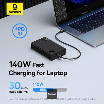 Портативна Батарея Baseus Adaman Digital Display 140W 24000mAh
