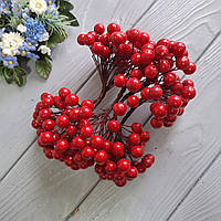 Ягоди гладкі 10 мм червоні 40 шт