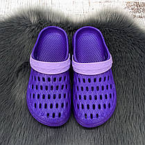Сабо крокси жіночі піна темно-фіолетові Гіпаніс 4075, фото 3