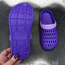 Сабо крокси жіночі піна темно-фіолетові Гіпаніс 4075, фото 4