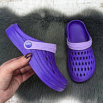 Сабо крокси жіночі піна темно-фіолетові Гіпаніс 4075, фото 5