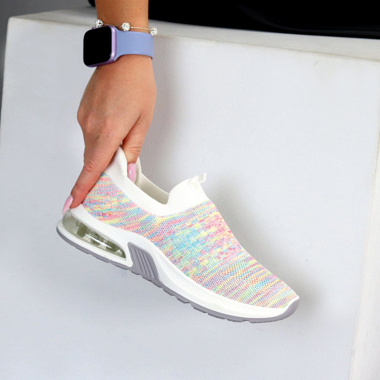 Різнокольорові кросівки з м'якою п'ятою для спорту Multicolor, фото 1