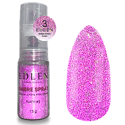 Спрей глітерний для ефекту омбре Edlen Ombre Spray Flash No3, 7.5 г (рожевий)