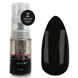 Спрей для ефекту омбре Edlen Ombre Spray Color No2, 5 г (чорний)