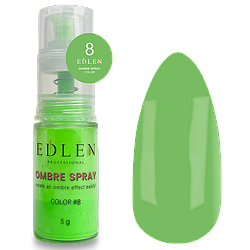 Спрей для ефекту омбре Edlen Ombre Spray Color No8, 5 г (салатовий)