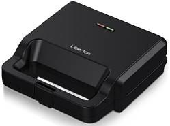 Мультимейкер Liberton LSM-5105, Black, 800W, 4в1 гриль, трикутні сендвічі 4шт, бельгійські вафлі 2шт, горішки