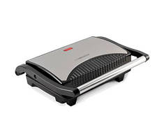 Електрогриль Esperanza EKG006 Taleggio, Black/Silver, 750W, нагрівальний елемент ТЕН, закритий (двосторонній),