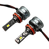 LED лампи H11 65W Kelvin 8000Lm 6000K 9-36V Лед автолампи з обманкою, фото 9