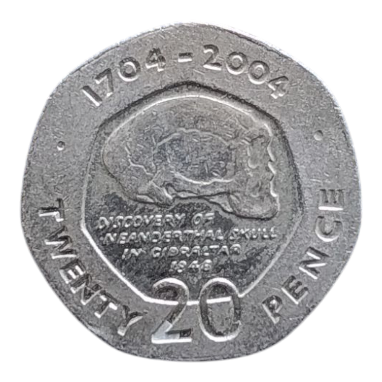 Гібралтар 20 пенсів, 2004 300 років від захоплення Гібралтару