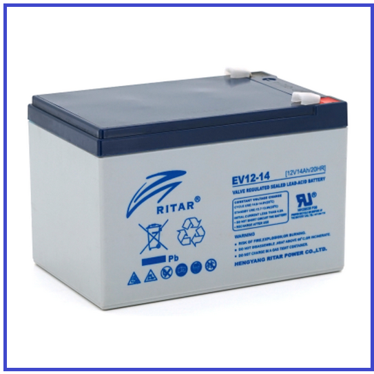 Тяговий акумулятор RITAR EV12-14 12V 14Ah F2 (151х98х99(105)