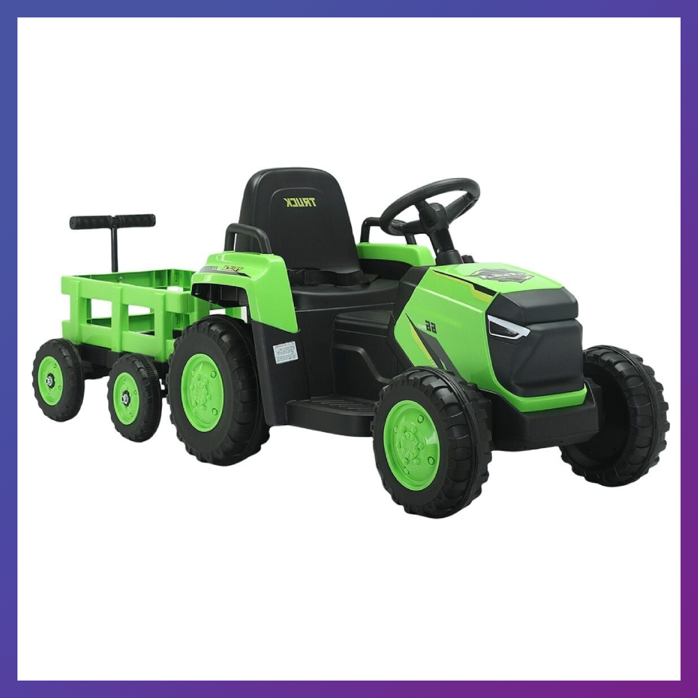 Дитячий електромобіль Трактор акумуляторний JOY TH-67112 Зелений