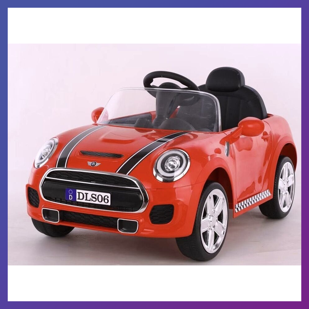Дитячий електромобіль на акумуляторі Mini Cooper JOY GS-32105 з пультом радіокерування 3-8 років Червоний