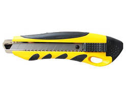 Ніж канцелярський H-Tone, 18 мм, з гумовою вставкою (JJ40607)