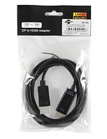 Кабель DisplayPort (M) - HDMI (M), 1.8 м, Black, Atcom (20120) (20120_ATCOM)