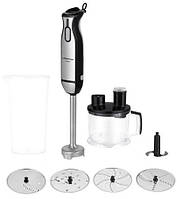 Блендер Liberton LHB-0308 Black, 1000W, занурювальний, плавне регулювання швидкості+Турбо, вінчик для