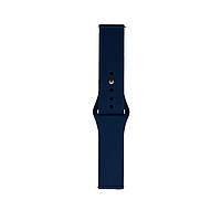 Ремінець для смарт-годинника Amazfit, Samsung, Huawei, 20 mm, SILICONE, Midnight blue