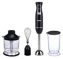 Блендер Edler EDHB-2115, Black, 400W, занурювальний, 2 швидкості, мірний стакан з кришкою 700мл, подрібнювач