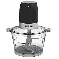 Подрібнювач Edler EDFG-4103, Black/Silver, 550W, ємність 1.7л, 2 режими, 4 леза, функції подрібнення,