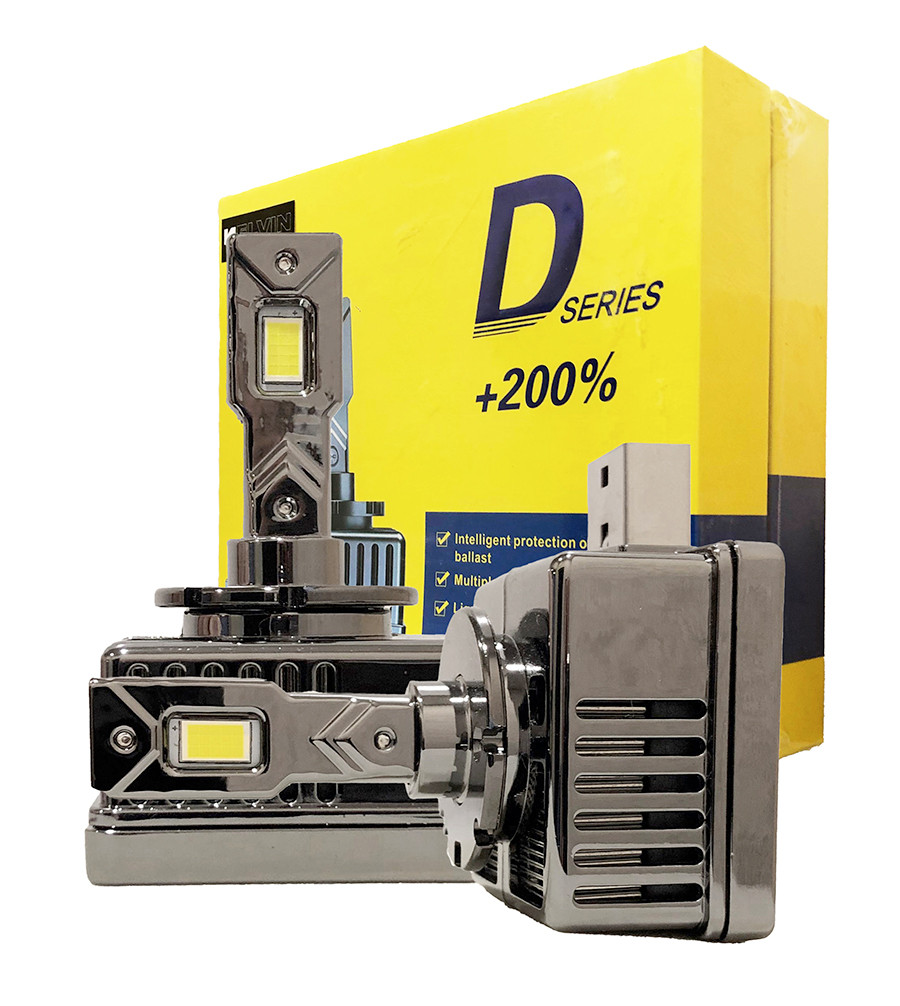 Світлодіодні LED лампи D3S KELVIN 65W 8000 Lm 6000K Лед замість ксенона