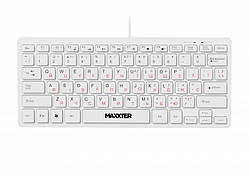 Клавіатура Maxxter KBM-C01W-UA, White, USB, 78 кнопок, 1.8 м