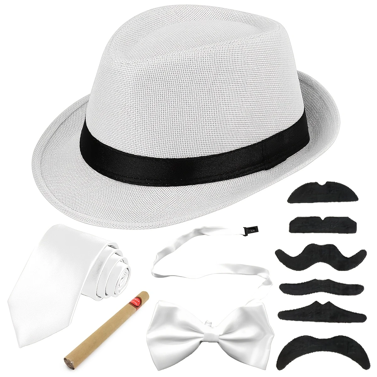 Костюм Гангстер Мафія білий. Костюм чоловічий у Стилі 1920-х, фото 1