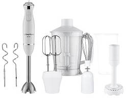Блендер Liberton LHB-0305 White, 800W, занурювальний, плавне регулювання швидкості, аксесуари: вінчик для