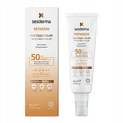 Sesderma Repaskin Silk Touch Color Photoprotector SFP50+ Фотопротектор Для Обличчя 50 мл Доставка з ЄС
