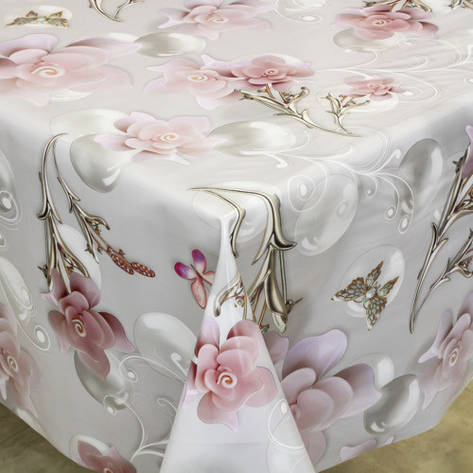 Клейонка кухонна, скатертина на тканинній основі на стіл, фото 1