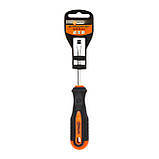 Викрутка Polax шліцьова плоска SL5 X 75, Cr-V (51-002), фото 2