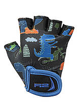 Рукавички R2 Voska колір чорний, синій розмір 3 роки