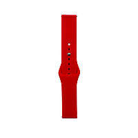Ремешок для смарт часов Amazfit, Samsung, Huawei, 20 mm, SILICONE, Red (20-RED)