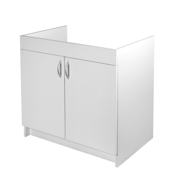 Тумба під мийку Біла для накладної мийки 80×60 або 80×50, фото 1