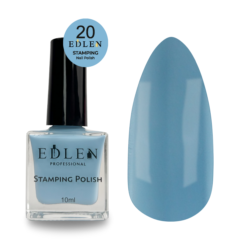 Лак для стемпінгу Edlen No20, 10 мл (васильковий)