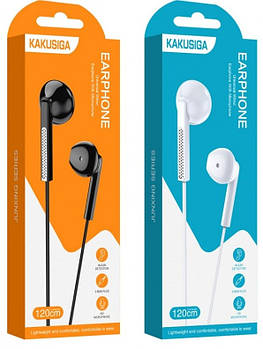 Навушники дротові вкладки KAKUSIGA KSC-663 Лучшая цена