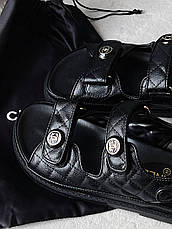 Жіночі сандалії Chanel Quilted Dad Sandal Black Leather ALL06129, фото 3
