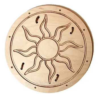 Щит дерев'яний вікінга "Сонце" 55 см